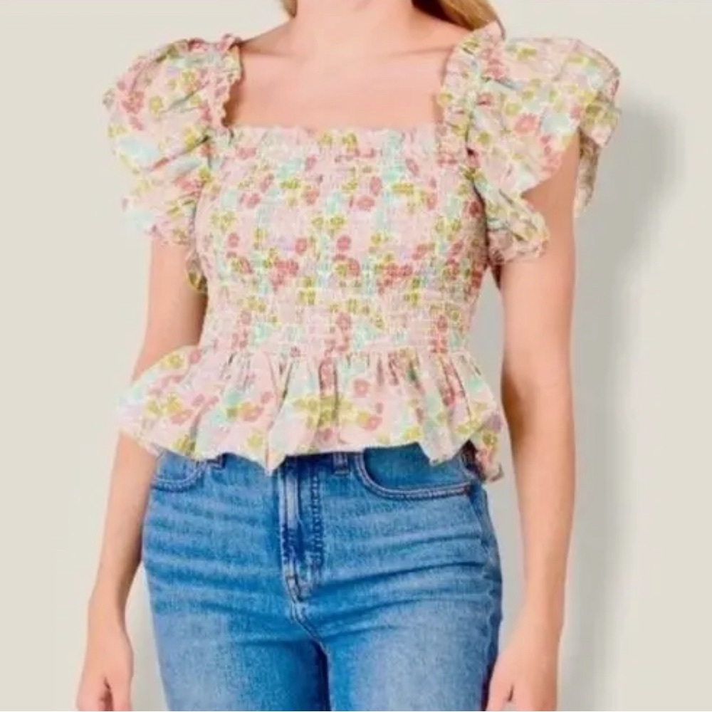ANTHROPOLOGIE LOVE THE LABEL TOP